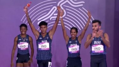 Asian Games 2023: 4x400 मीटर रिले मिक्स्ड टीम स्पर्धा में लेन उल्लंघन के कारण श्रीलंका डिसक्वालिफाइड, भारत ने जीता सिल्वर मेडल