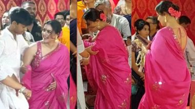 VIDEO: दुर्गा पंडाल में काजोल के लड़खड़ाए पैर, रानी-कियारा और हेमा मालिनी ने भी उत्सव में लिया हिस्सा