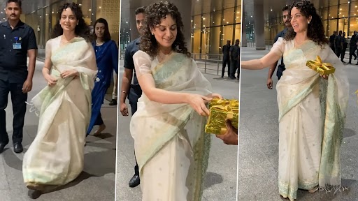 बुआ बनने की खुशी में Kangana Ranaut ने Paparazzi को बांटी मिठाई, एक्ट्रेस की भाभी ने बेटे को दिया है जन्म (Watch Video)