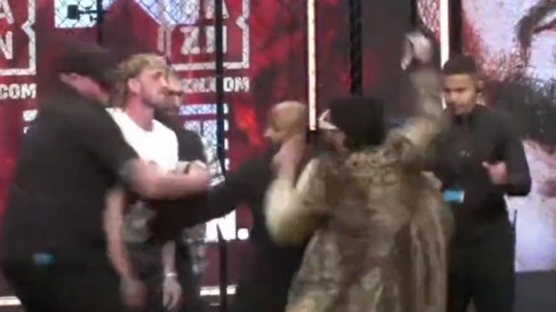 Logan Paul- Dillon Danis Fight During Press Conference: लोगन पॉल ने डिलन डेनिस पर बेटी को छोड़ने का लगाया आरोप; प्रेस कॉन्फ्रेंस के दौरान दोनों के बीच झड़प, देखें वीडियो