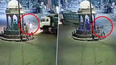 MP Road Accident Video: मध्य प्रदेश में दर्दनाक हादसा, ट्रक ने बाइक सवार कांस्टेबल को कुचला, मौके पर मौत, घटना CCTV में कैद