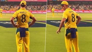 Fan Chants 'Happy Birthday To You' For Mitchell Marsh: मैच के दौरान एम चिन्नास्वामी स्टेडियम में मिशेल मार्श के लिए फैन ने लगाए 'हैप्पी बर्थडे टू यू' के नारे, देखें वायरल वीडियो