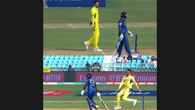 ‘Mankad’ Run-Out Warning To Kusal Perera: मैच के दौरान मिचेल स्टार्क ने नॉन-स्ट्राइकर कुसल परेरा को 'मांकड़' रन-आउट की दी चेतावनी, देखें Photo