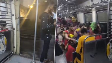 Mumbai Local Train: मुंबई की लोकल ट्रेन में महिला डब्बे में खुलेआम ड्रग्स का सेवन करते युवक का वीडियो वायरल, सुरक्षा को लेकर उठे सवाल- VIDEO