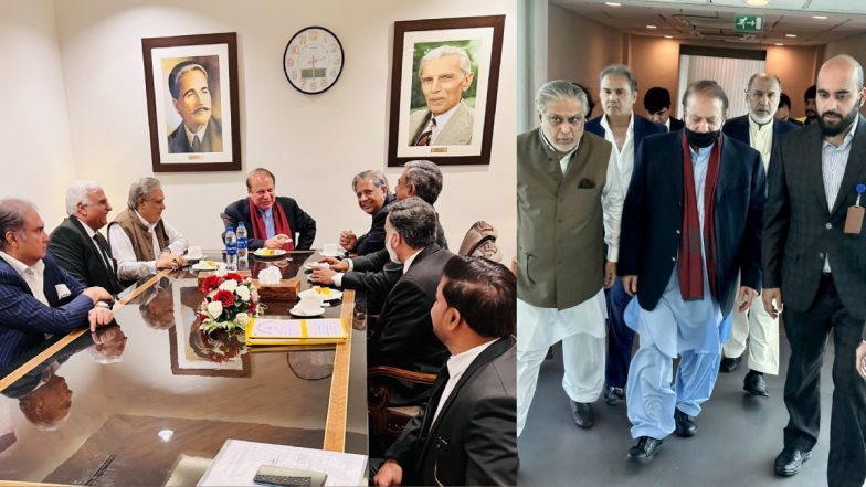 Nawaz Sharif In Pakistan: पाकिस्तान पहुंचे नवाज शरीफ, इस्लामाबाद एयरपोर्ट पर लैंड हुआ पूर्व पीएम का विमान