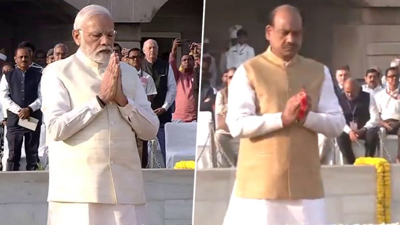 Gandhi Jayanti 2023: महात्मा गांधी की 154वीं जयंती, पीएम मोदी, लोकसभा स्पीकर ओम बिरला समेत इन नेताओं ने राजघाट पहुंचकर बापू को दी श्रद्धांजलि, देखें वीडियो