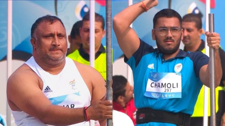 Asian Para Games 2023:&nbsp;एशियन&nbsp;पैरा गेम्स&nbsp;के&nbsp;मेंस&nbsp;जेवलिन थ्रो एफ-54 स्पर्धा में प्रदीप कुमार ने सिल्वर, तो लक्षित ने जीता ब्रोंज मेडल