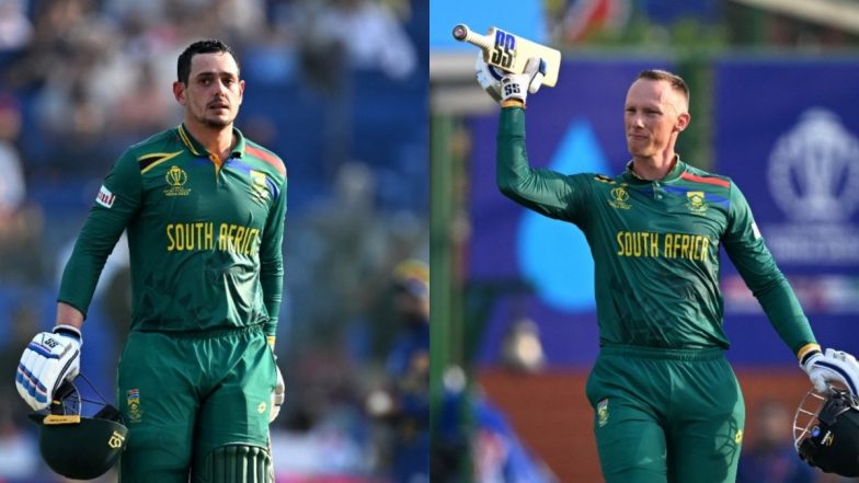 SA vs SL, World Cup 2023: दक्षिण अफ्रीका ने श्रीलंका के खिलाफ खड़ा किया वनडे वर्ल्ड कप इतिहास का सबसे बड़ा स्कोर, तीन बल्लेबाजों ने जड़ें ताबड़तोड़ शतक