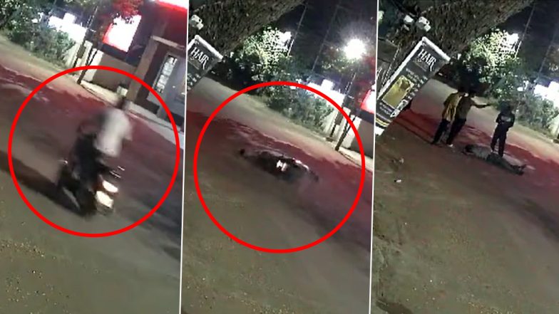 Maharashtra Road Accident Video: स्पीड ब्रेकर की वजह से सांगली में तेज रफ़्तार स्कूटर सवार ने खोया नियंत्रण, फिसलकर सड़क पर गिरने से गई जान