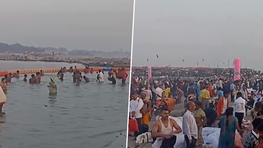 Sharad Purnima 2023: शरद पूर्णिमा के अवसर पर श्रद्धालुओं ने प्रयागराज के संगम में लगाई आस्था की डुबकी, देखें वीडियो