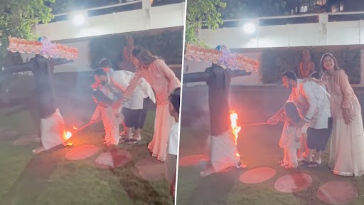 Shilpa Shetty Performs Ravan Dahan: शिल्पा शेट्टी ने परिवार के साथ घर में ही किया रावण दहन, राज कुंद्रा और बच्चों के साथ शेयर किया वीडियो (Watch Video)