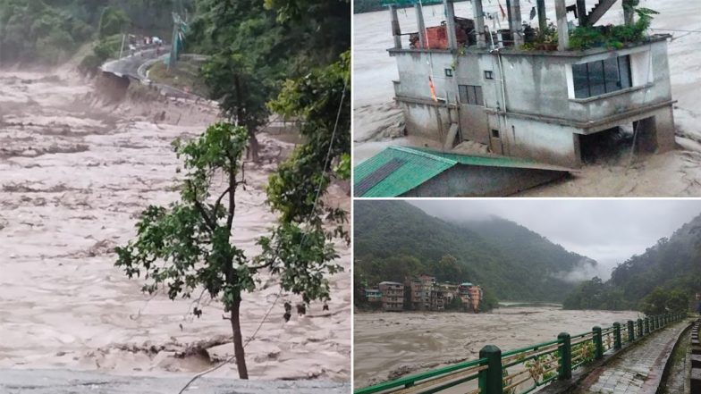 Cloud Burst in Sikkim: सिक्किम में बादल फटने से तीस्ता नदी में आई बाढ़ से सेना के 23 जवान लापता, रेक्यू ऑपरेशन जारी- VIDEO