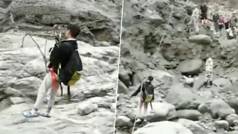 Sikkim Floods: सिक्किम के चुंगथांग में ITBP ने रोपवे के जरिए 56  नागिरकों को बचाया- VIDEO