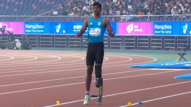 Solairaj Dharmaraj Wins Gold Medal:&nbsp;सोलाईराज धर्मराज ने&nbsp;एशियन पैरा गेम्स के मेंस लॉन्ग जम्प&nbsp;टी-64 स्पर्धा में जीता गोल्ड मेडल, कायम किया नया रिकॉर्ड
