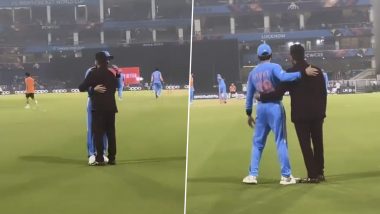 Virat Kohli Hugs Suresh Raina: इंग्लैंड के खिलाफ वर्ल्ड कप मैच के इनिंग ब्रेक के दौरान विराट कोहली ने सुरेश रैना को लगाया गले, देखें वायरल वीडियो