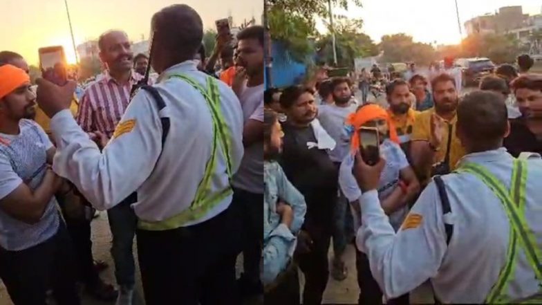 UP: गाड़ी के शीशे पर लिखा था 'जय माता दी', पुलिस ने काटा चालान, हिंदू रक्षा दल ने किया हंगामा