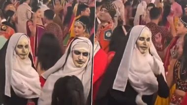 Sharad Navratri 2023: गरबा पंडाल में डांस करती दिखीं दो भूतिया नन, Viral Video देख आप भी हो जाएंगे हैरान