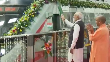 Namo Bharat Train: पीएम मोदी ने साहिबाबाद से देश की पहली रैपिड ट्रेन 'नमो भारत' को दिखाई हरी झंडी | Video