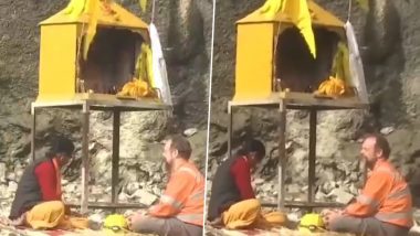 International Tunneling Expert Arnold Dix Doing Pooja: श्रमिकों की सकुशल वापसी के लिए टनलिंग एक्सपर्ट अर्नोल्ड डिक्स ने की पूजा, डॉ. हर्षवर्धन ने शेयर किया VIDEO