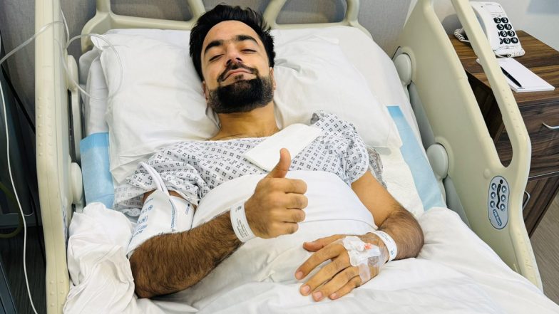 Rashid Khan Shares Pic From Hospital Bed: राशिद खान ने सफल सर्जरी के बाद अस्पताल के बिस्तर से साझा की तस्वीर, अपने शुभचिंतकों को दिया धन्यवाद