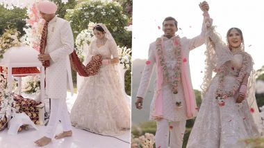 Navdeep Saini Gets Married: इंडियन क्रिकेट टीम के तेज गेंदबाज नवदीप सैनी ने गर्लफ्रेंड स्वाति अस्थाना के साथ रचाई शादी, देखें कपल का खुबसूरत फोटो