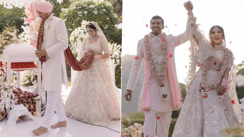 Navdeep Saini Gets Married: इंडियन क्रिकेट टीम के तेज गेंदबाज नवदीप सैनी ने गर्लफ्रेंड स्वाति अस्थाना के साथ रचाई शादी, देखें कपल का खुबसूरत फोटो