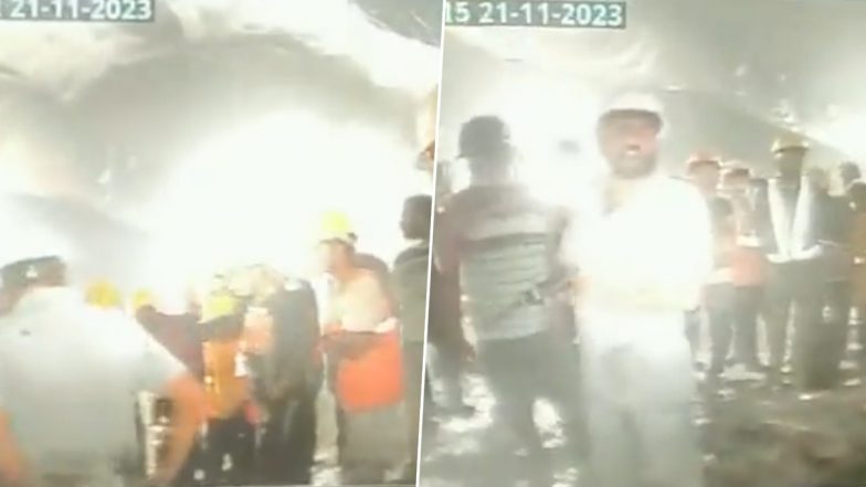 Uttarkashi Tunnel Accident: सिल्क्यारा सुरंग में फंसे मजदूरों का पहला वीडियो आया सामने, सकुशल होने की उम्मीद जगी (Watch Video)