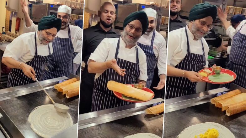 Singing Chef Dosa: शेफ ने डोसा बनाते वक्त गाया ऐसा गाना, लोग बार-बार देख रहे हैं ये प्यारा-सा वीडियो