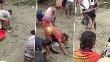 Bihar: जहानाबाद में ग्रामीणों ने चुराई सड़क निर्माण सामग्री, वायरल वीडियो आया सामने