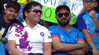 Kohli- Sachin Lookalike: अफ़ग़ानिस्तान बनाम ऑस्ट्रेलिया विश्व कप मैच देख रहे विराट कोहली और सचिन तेंदुलकर के हमशक्ल का फोटो वायरल, देखें फैंस का रिएक्शन