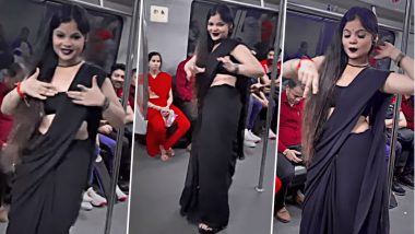 Desi Bhabhi Dance: देसी भाभी ने ब्लैक साड़ी पहन मेट्रो में लगाए जबरदस्त ठुमके, डांस वीडियो हुआ वायरल