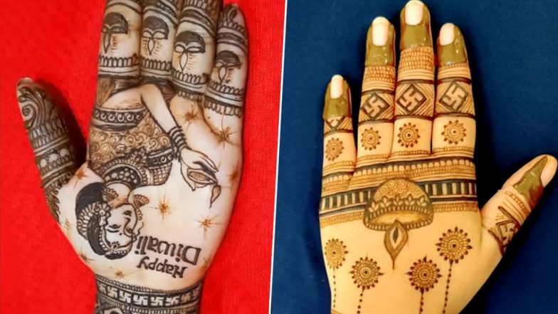 Quick 5-Minute Diwali 2023 Mehndi Designs: इस दिवाली अपनी हथेली पर रचाएं सिम्पल फुल-हैंड मेहंदी और अरबी मेंहदी डिजाइन (वीडियो देखें)