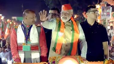 Modi Jalwa In Jaipur Video: जयपुर में प्रधानमंत्री नरेंद्र मोदी के रोड शो में लगे 'मोदी-मोदी' के नारे, देखें VIDEO