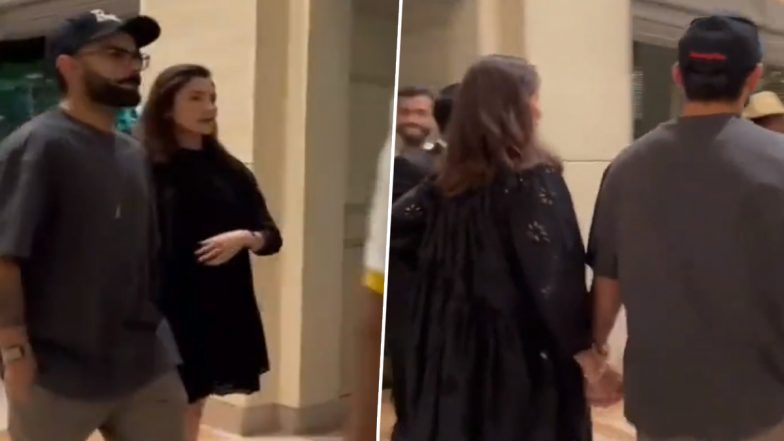 Virat- Anushka Spotted In Bengaluru: अनुष्का शर्मा के साथ बेंगलुरु में दिखे विराट कोहली, काली पोशाक में बेबी बंप देख एक्ट्रेस की दूसरी प्रेग्नेंसी कंफर्म, देखें वीडियो