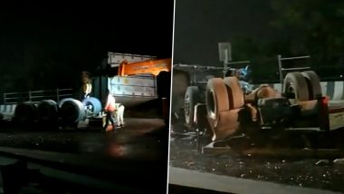 Maharashtra Road Accident: पुणे-बैंगलोर राजमार्ग पर ट्रेलर ट्रक और पिकअप टेम्पो के बीच टक्कर, दो घायल