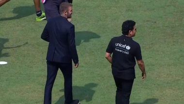 Sachin Tendulkar & David Beckham at Wankhede: वानखेड़े स्टेडियम में सचिन तेंदुलकर और डेविड बेकहम को एक साथ देखा गया, देखें पोस्ट