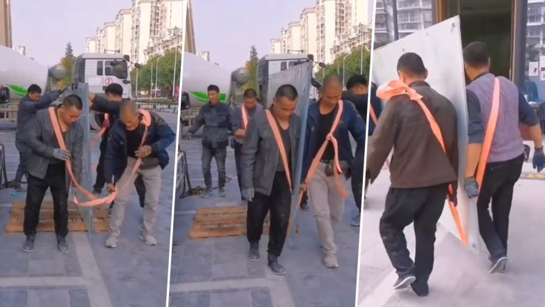 Smart Jugaad: कांच की चादर उठाने के लिए लोगों ने किया ऐसा जुगाड़, वीडियो देख यूजर्स ने कहा- ये है स्मार्ट टेक्निक