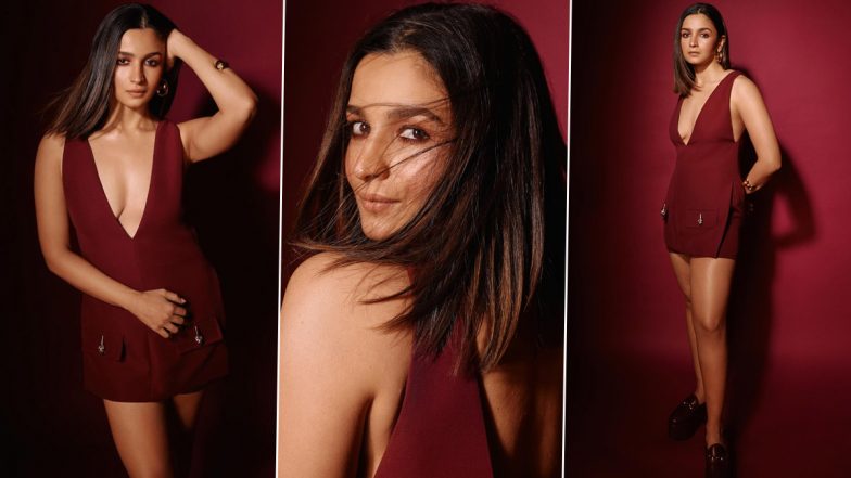 Alia Bhatt ने डीप नेक बॉडीकॉन ड्रेस पहन शेयर की स्टनिंग तस्वीरें, एक्ट्रेस की खूबसूरती के कायल हुए यूजर्स (View Pics)