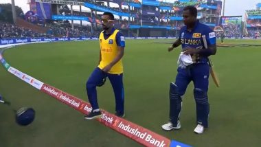 Angelo Mathews Throws Helmet On Ground: बांग्लादेश के खिलाफ मैच में टाइम आउट दिए जाने के बाद गुस्साए एंजेलो मैथ्यूज ने ग्राउंड पर फेंका हेलमेट, देखें वायरल वीडियो