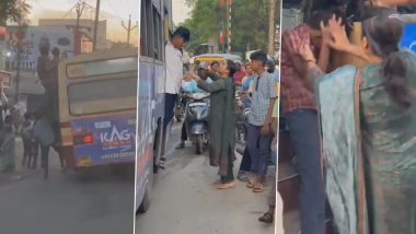 Tamil Nadu: बीजेपी नेता रंजना नचियार ने चलती बस में सवार होकर खतरनाक स्टंट करने पर छात्रों को जड़ा थप्पड़, वीडियो वायरल होने पर गिरफ्तार