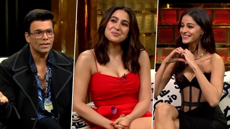Koffee With Karan Season 8 Promo: शुभमन गिल के साथ डेटिंग की खबरों को लेकर सारा ने तोड़ी चुप्पी, अनन्या पांडे ने आदित्य रॉय कपूर को लेकर कहा - 'आशिकी ऐसे ही होती है' (Watch Video)