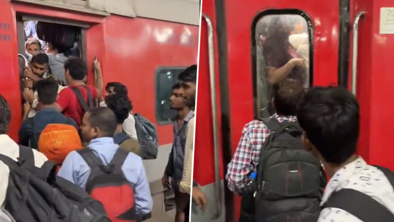 Thanks for Ruining My Diwali: कंफर्म टिकट होने के बावजूद भारी भीड़ के कारण ट्रेन में नहीं चढ़ सका शख्स,  'खराब' प्रबंधन के लिए भारतीय रेलवे को सुनाई खरी-खरी | Videos