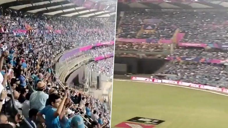 Fans Sing Vande Mataram At Wankhede: मुंबई के वानखेड़े स्टेडियम में सेमीफाइनल मुकाबले में फैंस ने गए वंदे मातरम, सुन कर रोंगटे हो जाएंगे खड़ा, देखें वायरल वीडियो