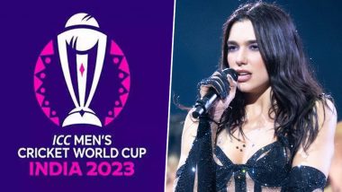 ICC World Cup 2023 Closing Ceremony: विश्व कप के क्लोजिंग सेरेमनी में परफॉर्म करेगी हॉलीवुड की गायिका दुआ लीपा, स्टार स्पोर्ट्स ने वीडियो जारी कर की पुष्टि