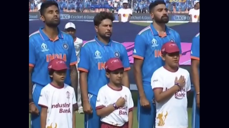 IND vs AUS ICC World Cup 2023 Final: विश्व कप फाइनल में राष्ट्रगान के समय इरफान पठान के बेटे इमरान, दो भतीजे टीम इंडिया के क्रिकेटरों के साथ थे खड़े, देखें Tweet