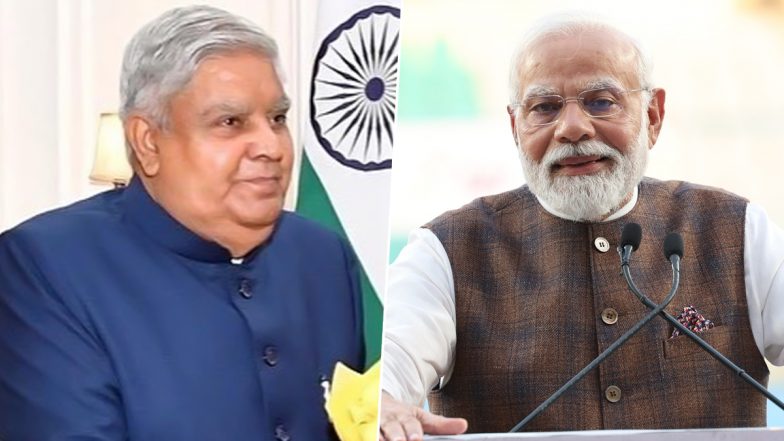 PM Modi Yug Purush: उपराष्ट्रपति जगदीप धनखड़ ने प्रधानमंत्री की तारीफ, कहा- पिछली शताब्दी के महापुरुष थे महात्मा गांधी, इस शताब्दी के युग पुरुष हैं पीएम मोदी