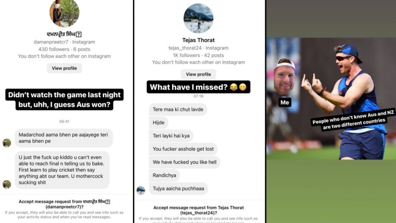 Indian Fans Abused Jimmy Neesham: फाइनल में भारत की हार के बाद टीम इंडिया के फैंस ने जिमी नीशम को ऑनलाइन दीं गालियां, न्यूजीलैंड के ऑलराउंडर का एपिक रिएक्शन वायरल