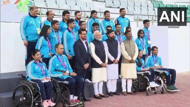 Asian Para Games 2023: PM मोदी ने ध्यानचंद स्टेडियम में एशियन पैरा गेम्स के भारत खिलाड़ियों से की मुलाकात, देखें VIDEO