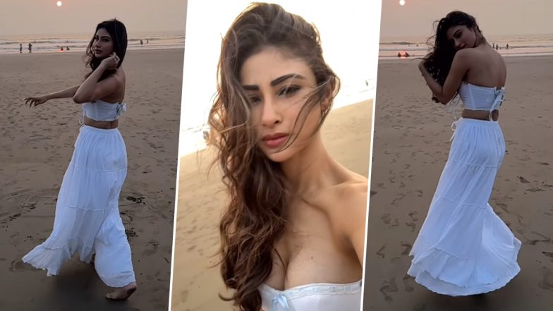 Mouni Roy ने सिजलिंग व्हाइट आउटफिट पहन दरिया किनारे गिराई बिजली, एक्ट्रेस की हॉटनेस ने बढ़ाया पारा (Watch Video)