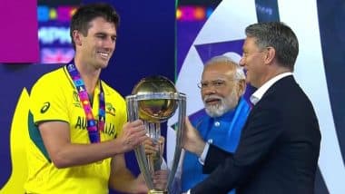 PM Modi & Australian Deputy PM Handing The World Cup Trophy To Pat Cummins: पीएम मोदी मोदी और ऑस्ट्रेलियाई उपप्रधानमंत्री ने वर्ल्ड कप ट्रॉफी पैट कमिंस को सौंपी, छठवीं बार कंगारू बने विश्व चैंपियन